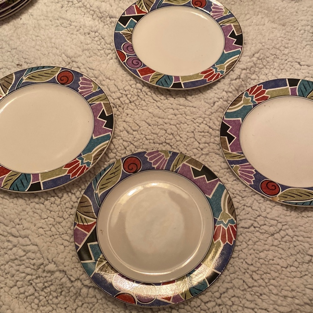 4 Salad Plates Studio Nova Nature’s Jewels